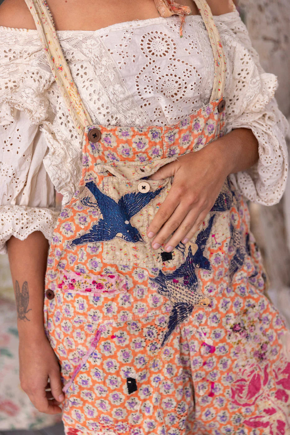 Appliqué Love Overalls