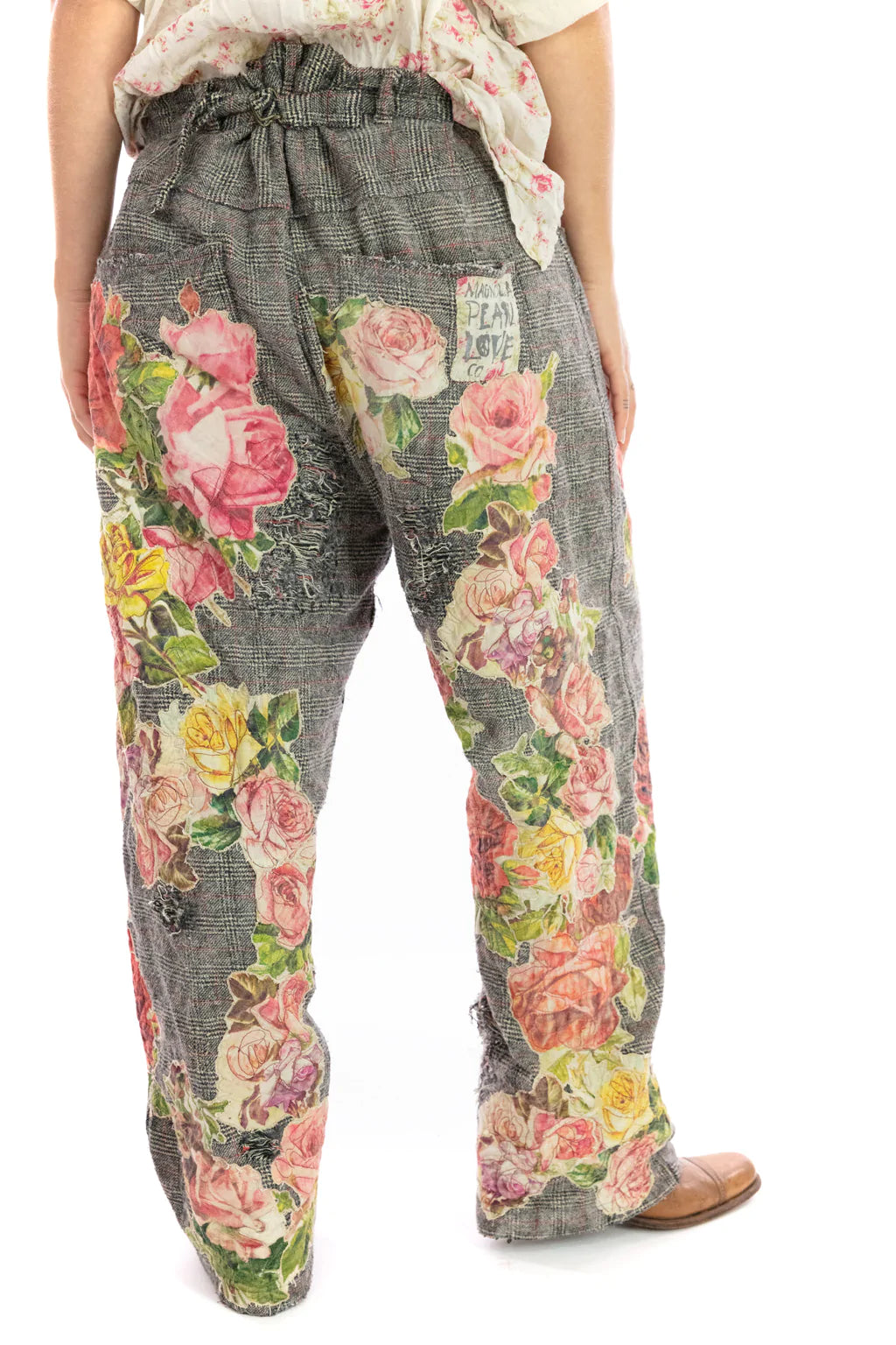 Appliqué Flower Miner Pants
