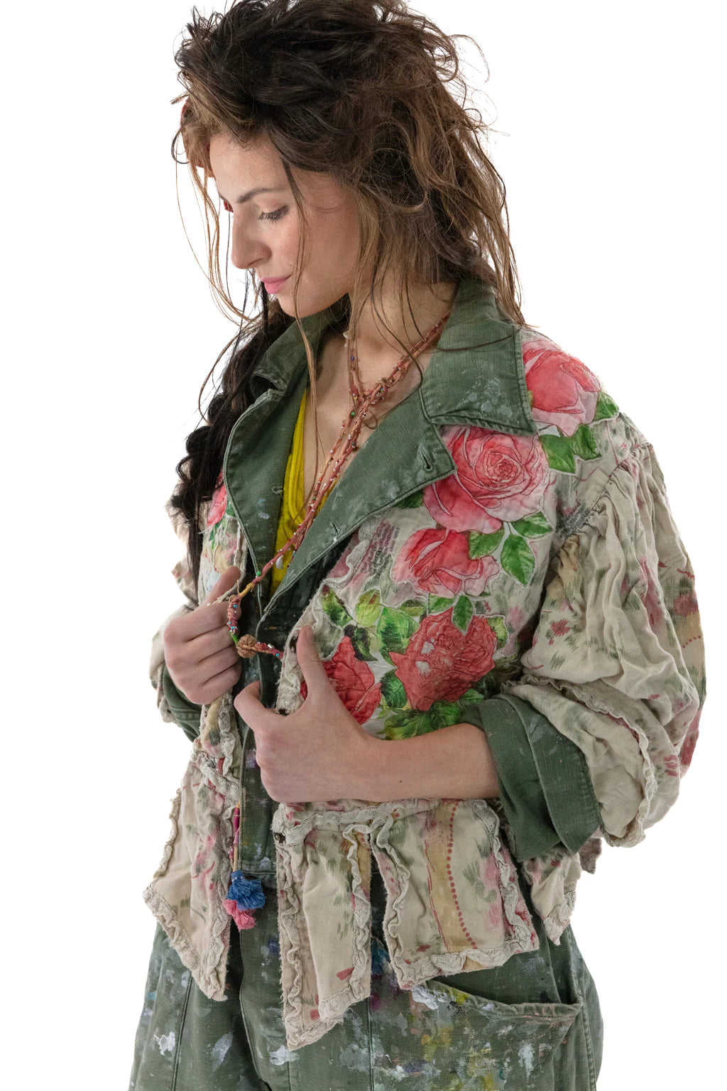 Floral Appliqué Monique Jacket