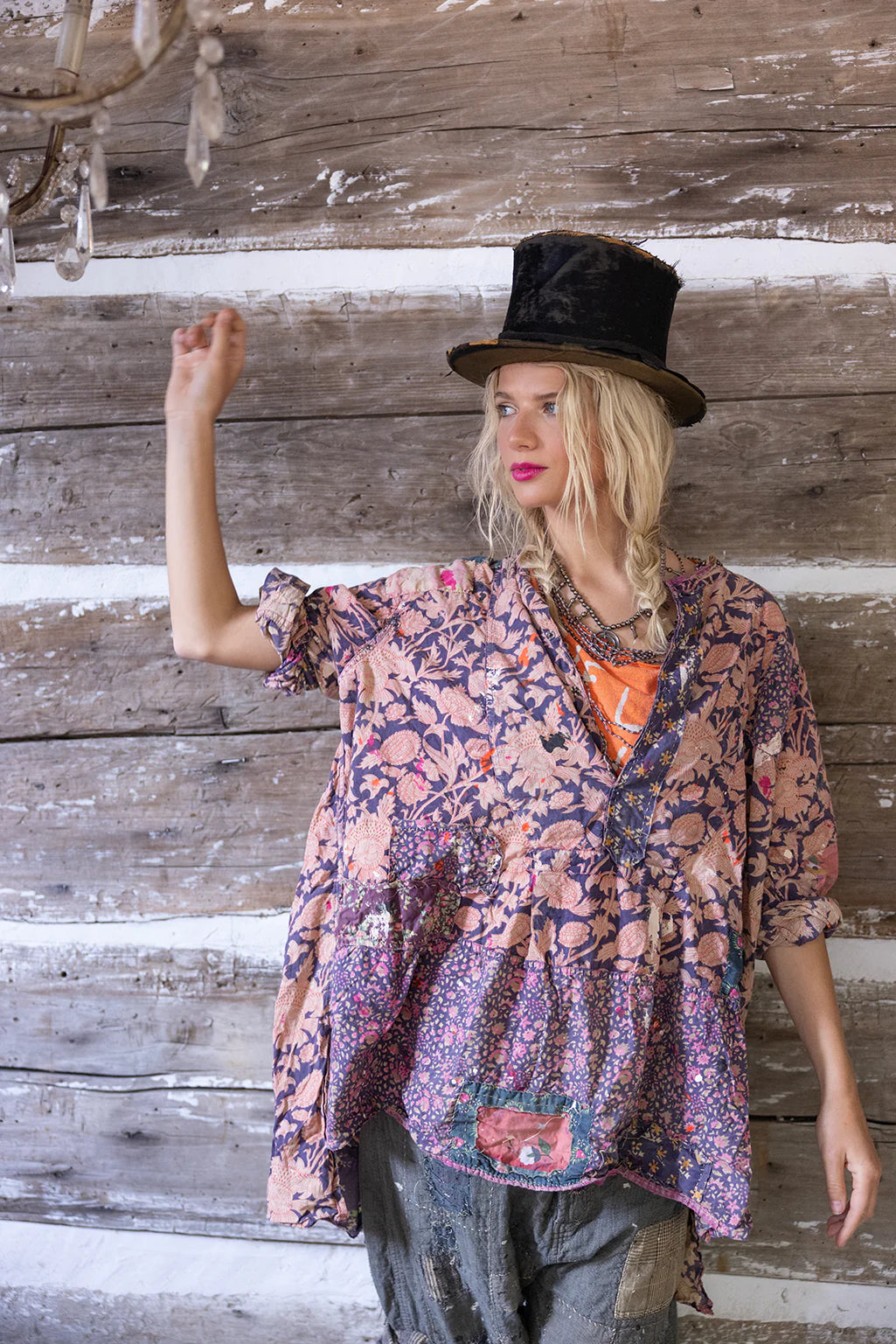 Printed Prairie Top