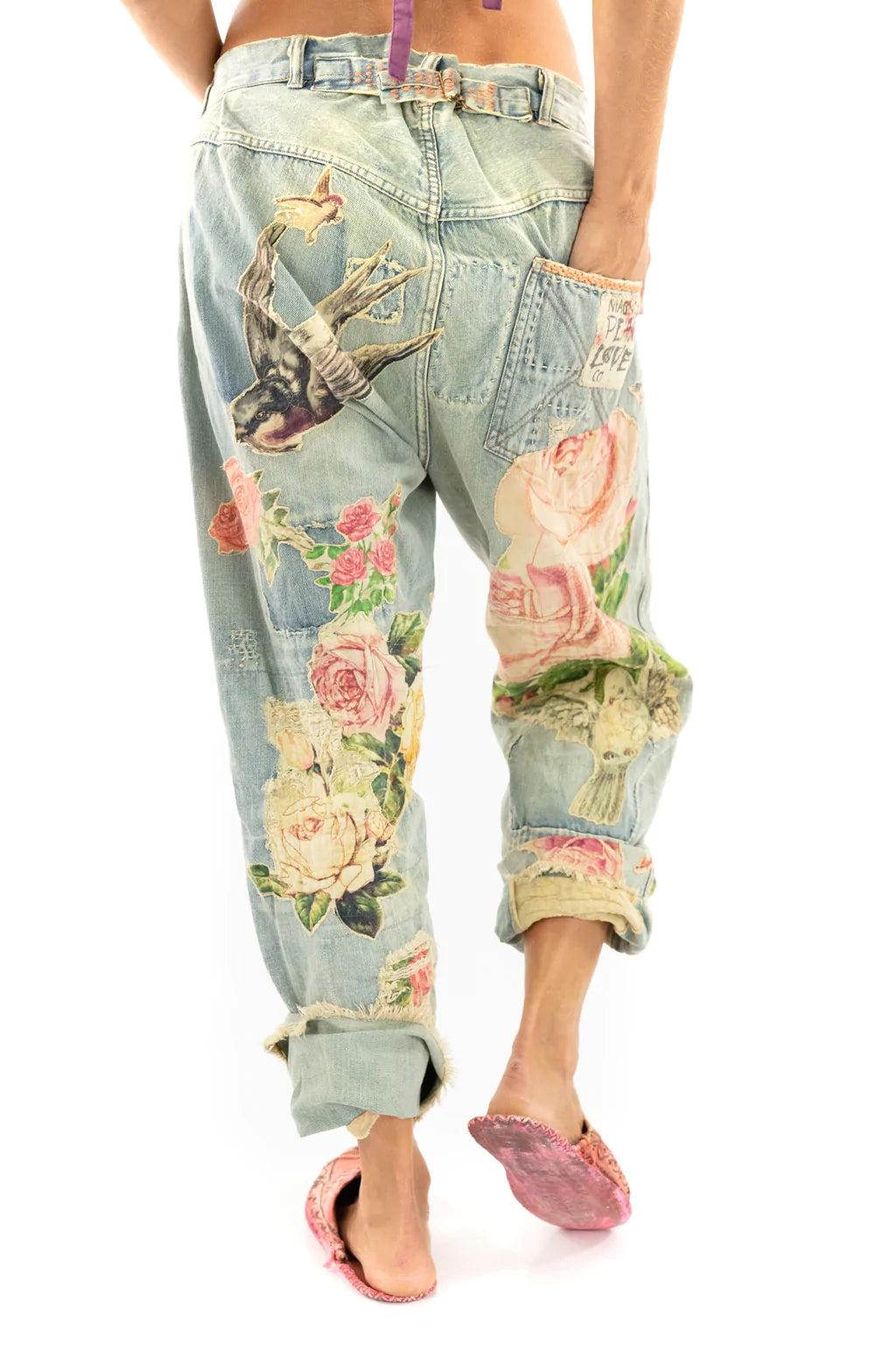 Bird Appliqué Miner Denims