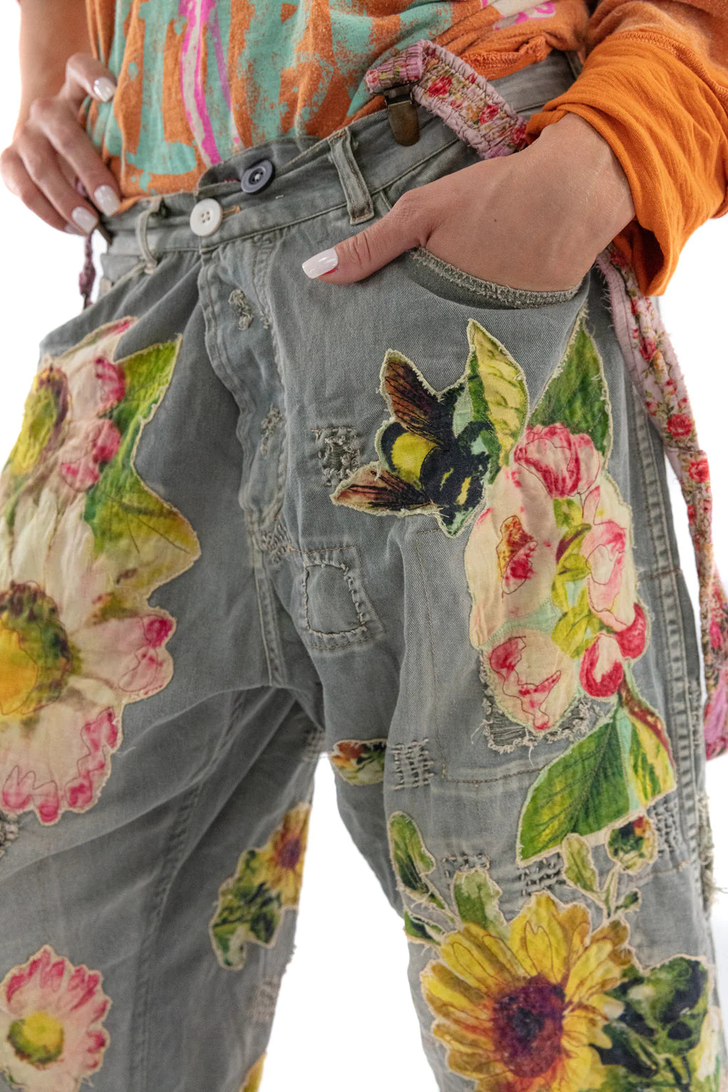 Miner Pants with Sunflower