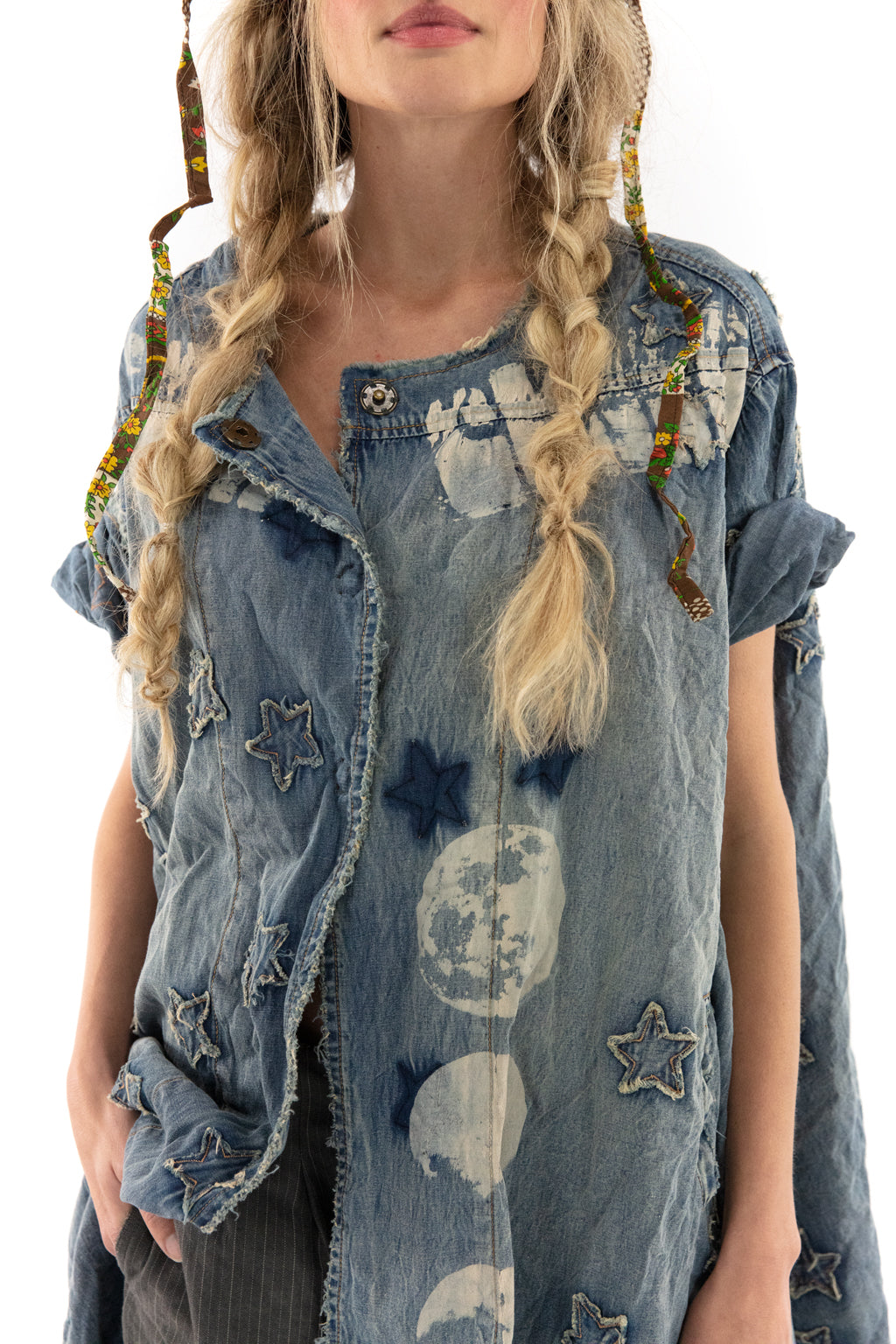 Denim Star Appliqué Kimi Coat